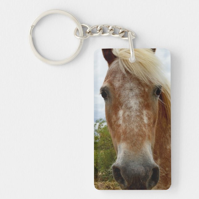 "Sugar's Stride: The Appaloosa's Grace" Key Ring (Front)