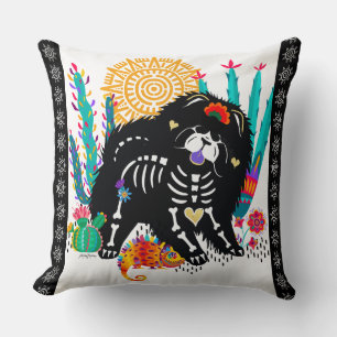 SUGARSKULL NIRVANA  Chow Dog Cushion