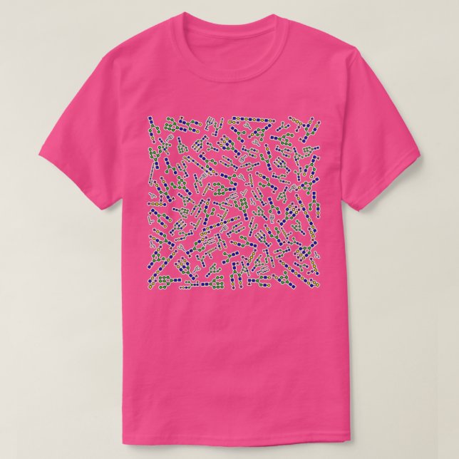 Sugary Glycan Swirl Ecru Background 1 T-Shirt (Design Front)