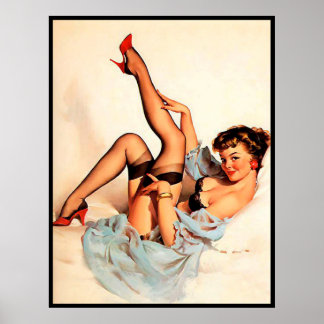 Suggestive sexy pin up poster