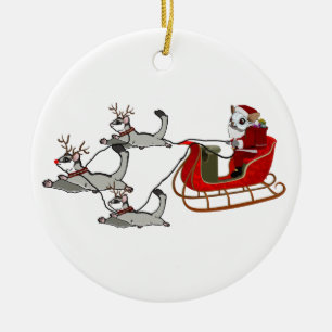 Suggie Claus Ceramic Tree Decoration