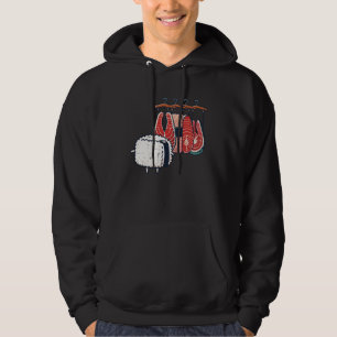 Suhsi Rice Choosing Clothes Japanese Food Men Wome Hoodie