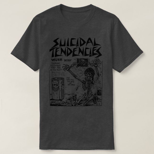 Suicidal Tendencies Punk Flyer Tribute Design 1 T-Shirt (Design Front)