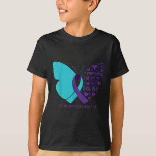 Suicide Awareness Brother Butterfly Loving Memory T-Shirt