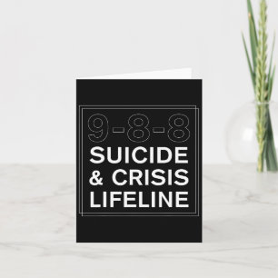 Suicide Awareness Crisis Lifeline 988 1  Card