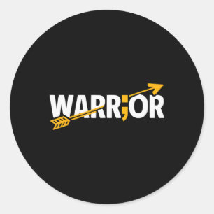Suicide Awareness Depression Anxiety Mental Health Classic Round Sticker