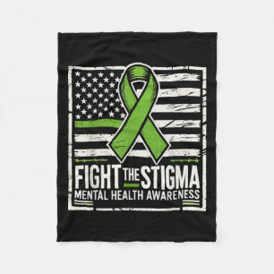Suicide Awareness Depression Anxiety Mental Health Fleece Blanket