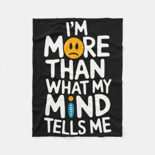 Suicide Awareness Depression Anxiety Mental Health Fleece Blanket
