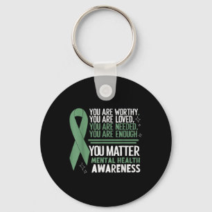 Suicide Awareness Depression Anxiety Mental Health Key Ring