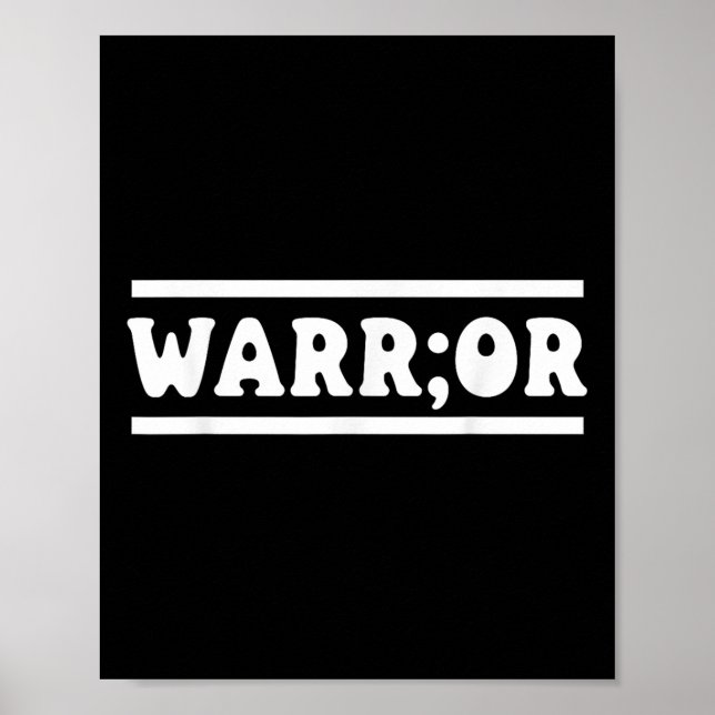 Suicide Awareness Depression Anxiety Mental Health Poster (Front)