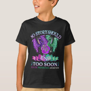 Suicide Awareness Dragon No Story Should End Too T-Shirt