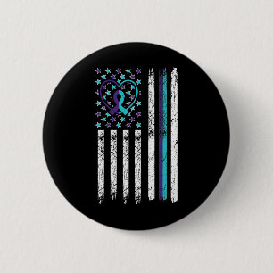 Suicide Awareness Flag Anxiety Mental Health Thera 6 Cm Round Badge