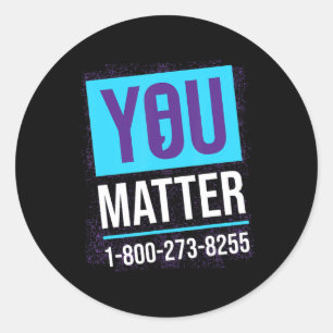 Suicide Awareness  for Women Mental Health Awarene Classic Round Sticker