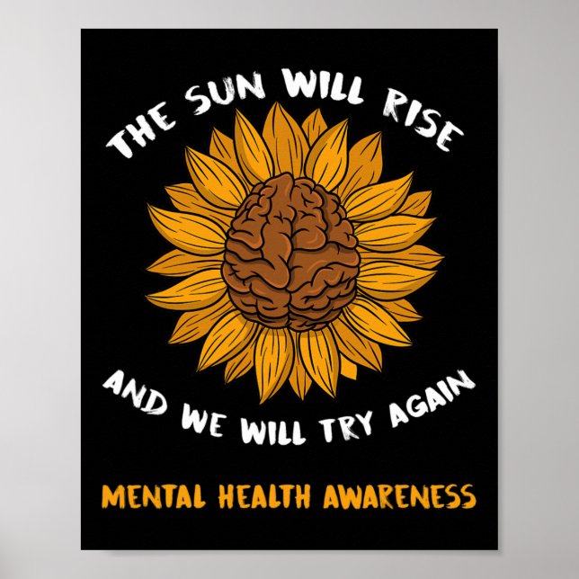 Suicide Awareness Gifts Prevention Mental Health S Poster (Front)