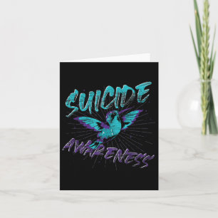 Suicide Awareness Hummingbird Suicide Prevention  Card