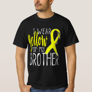 Suicide Awareness I Wear Yellow For My BROTHER  T-Shirt