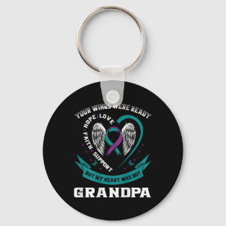 Suicide Awareness In Memory Of My Grandpa Back Pri Key Ring