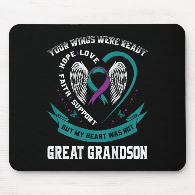 Suicide Awareness In Memory Of My Great Grandson B Mouse Pad (Front)
