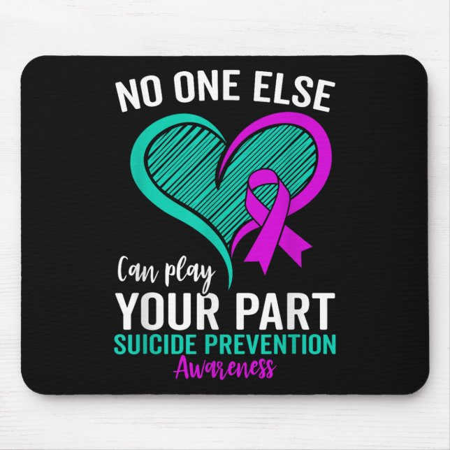 Suicide Awareness Mental Health Suicide Mouse Pad (Front)