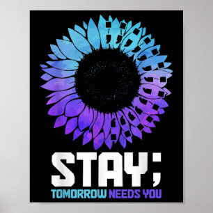 Suicide Awareness Month Stay Mental Health S _1  Poster
