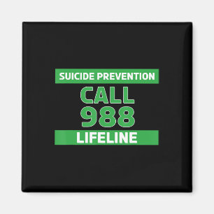 Suicide Awareness - Prevention Lifeline 988 Magnet