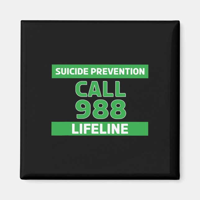 Suicide Awareness - Prevention Lifeline 988  Magnet (Front)