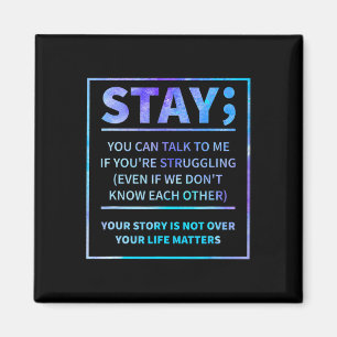 Suicide Awareness Prevention Semicolon Mental Heal Magnet