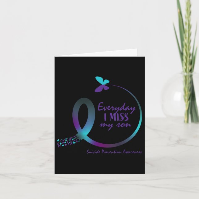 Suicide Awareness Prevention Son Loving Memory But Card (Front)