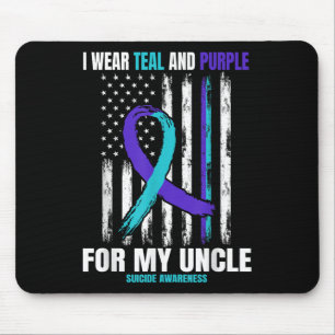 Suicide Awareness Prevention Women Men Uncle Ameri Mouse Pad