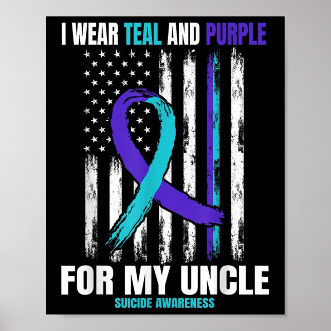 Suicide Awareness Prevention Women Men Uncle Ameri Poster (Front)
