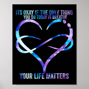 Suicide Awareness Prevention Your Life Problems Su Poster