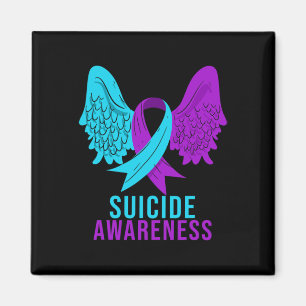 Suicide Awareness Ribbon Mental Health Depression  Magnet
