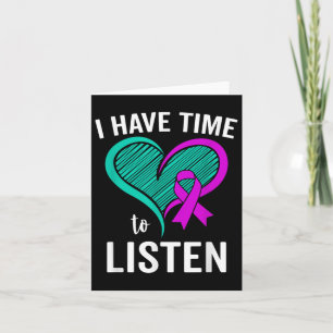 Suicide Awareness Ribbon Mental Health I Have Card