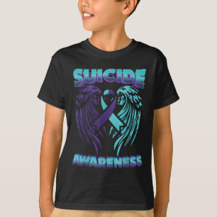 Suicide Awareness Ribbon Wings Suicide Prevention T-Shirt