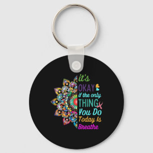 Suicide Awareness Semicolon 988 Gift Ideas 1  Key Ring