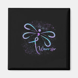 Suicide Awareness Semicolon Dragonfly Mental Healt Magnet