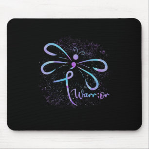 Suicide Awareness Semicolon Dragonfly Mental Healt Mouse Pad