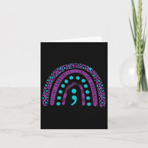 Suicide Awareness Semicolon - Suicide Prevention A Card