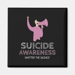 Suicide Awareness Shatter The Silence Walk Magnet