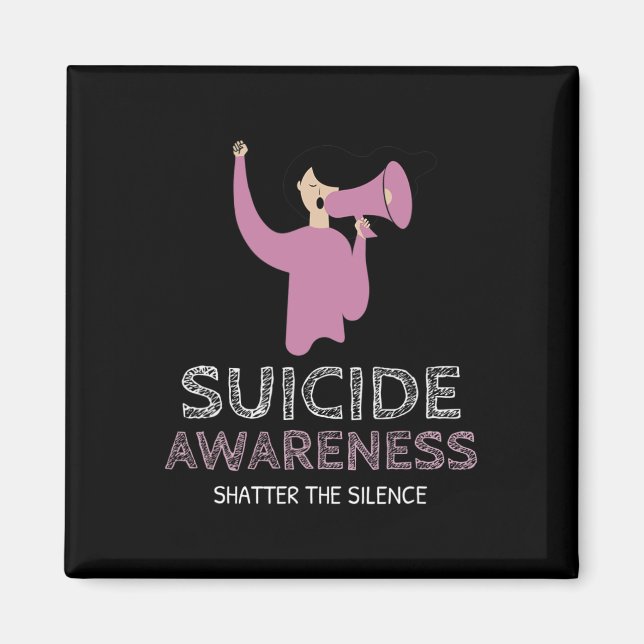 Suicide Awareness Shatter The Silence Walk  Magnet (Front)