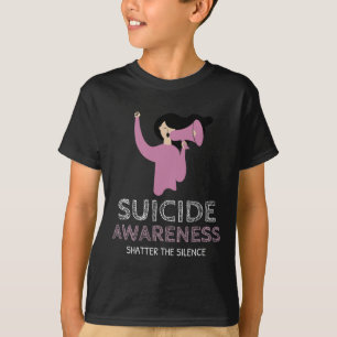 Suicide Awareness Shatter The Silence Walk T-Shirt