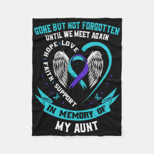 Suicide Awareness Shirt Aunt Mens Women Prevention Fleece Blanket