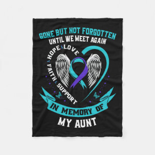 Suicide Awareness Shirt Aunt Mens Women Prevention Fleece Blanket