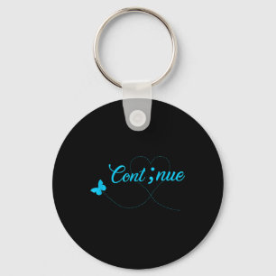 Suicide Awareness Shirt For Women Gift Continue Se Key Ring