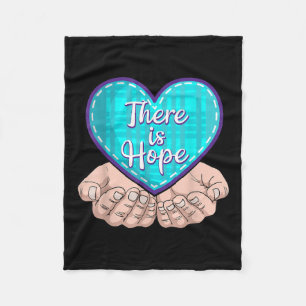 Suicide Awareness Shirt For Women Gift There Is Fleece Blanket