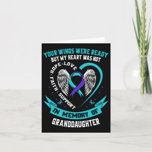 Suicide Awareness Shirt Granddaughter Prevention I Card