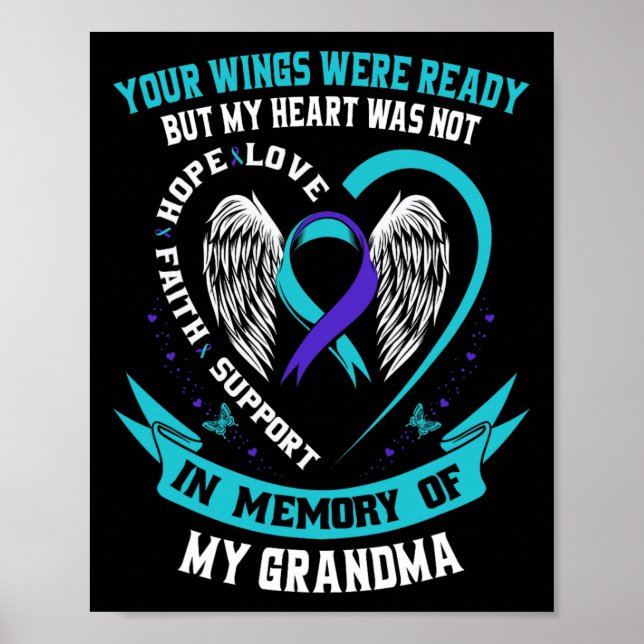 Suicide Awareness Shirt Grandma Prevention Items F Poster (Front)
