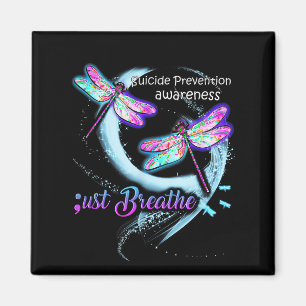 Suicide Awareness Shirt Just Breathe Suicide Preve Magnet