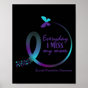 Suicide Awareness Shirt Mum Loving Memory Suicide  Poster