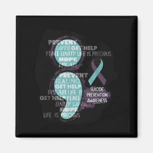 Suicide Awareness Shirt Suicide Prevention Semicol Magnet